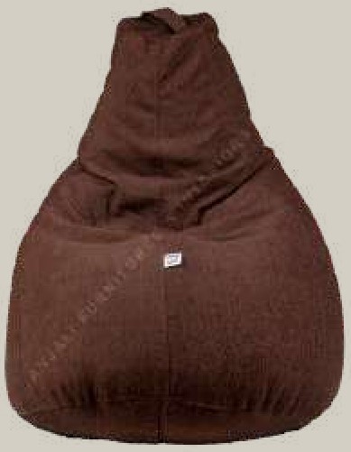 Brown Fabric Bean Bag